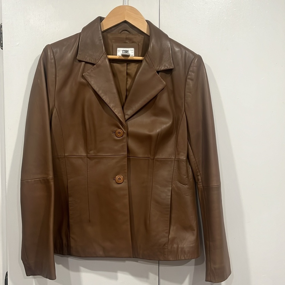 BP genuine lambskin leather jacket in large